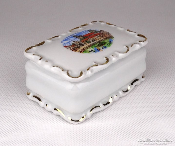 1D560 Jelzett osztrák HB porcelán ékszertartó bonbonier PÖLLAU