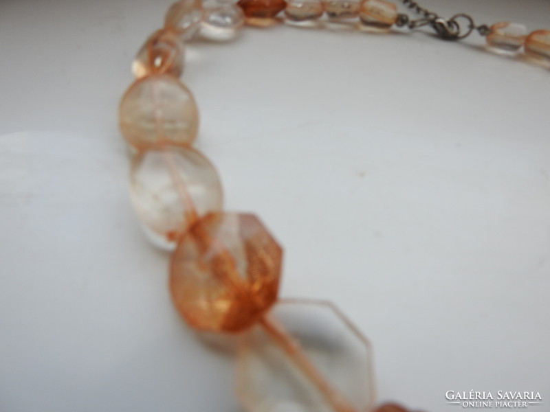 Old glass necklace - necklace