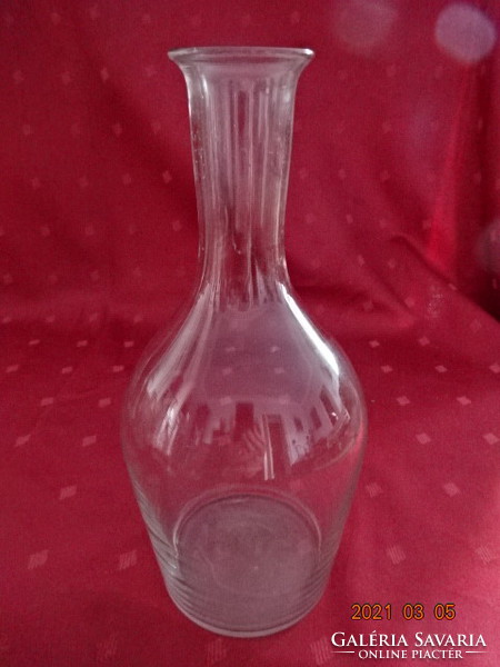 Félliteres boros üveg, magassága 21 cm. Vanneki! Jókai.