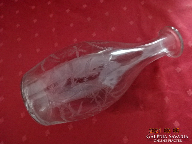 Polished wine glass, decanter one liter, height 24 cm. He has! Jókai.