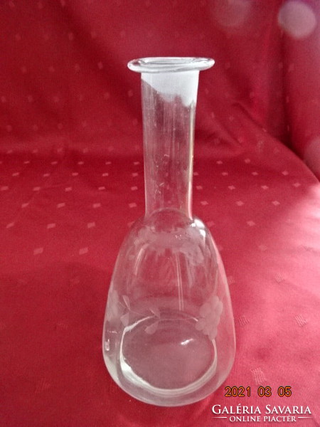 Quarter-liter decanter wine glass, bunch of grapes, grinding height 17 cm. He has! Jókai: