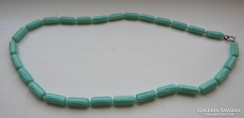 Old faceted turquoise necklace