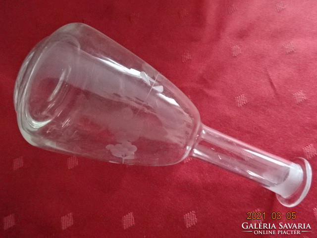 Quarter-liter decanter wine glass, bunch of grapes, grinding height 17 cm. He has! Jókai: