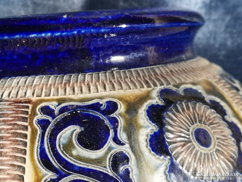 Marzi & Remy csodálatos Westerwald Keramik kobalt kék, kaspó, váza