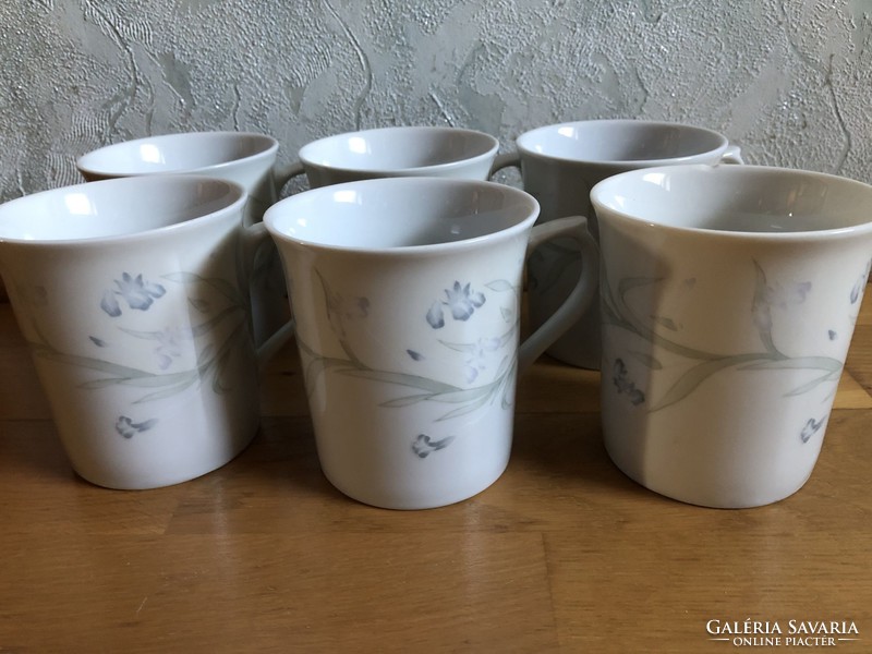 6 db Alföldi porcelán bögre, csésze  - jelzettek