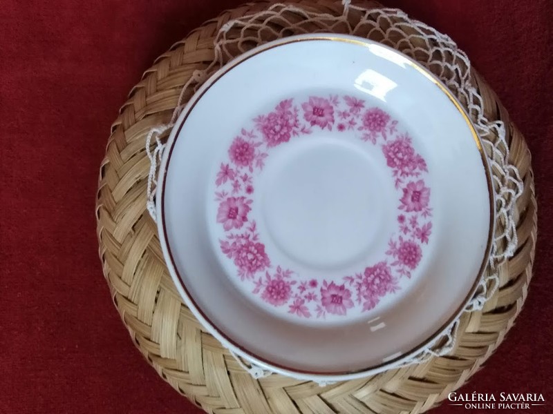 Hollóházi porcelán csésze tányérral hibátlan állapotban