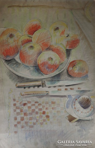 Jelzett kép : Gyümölcsök az asztalon
