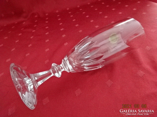 Crystal glass glass with base, height 17.5 cm. 2 pcs for sale together. He has!
