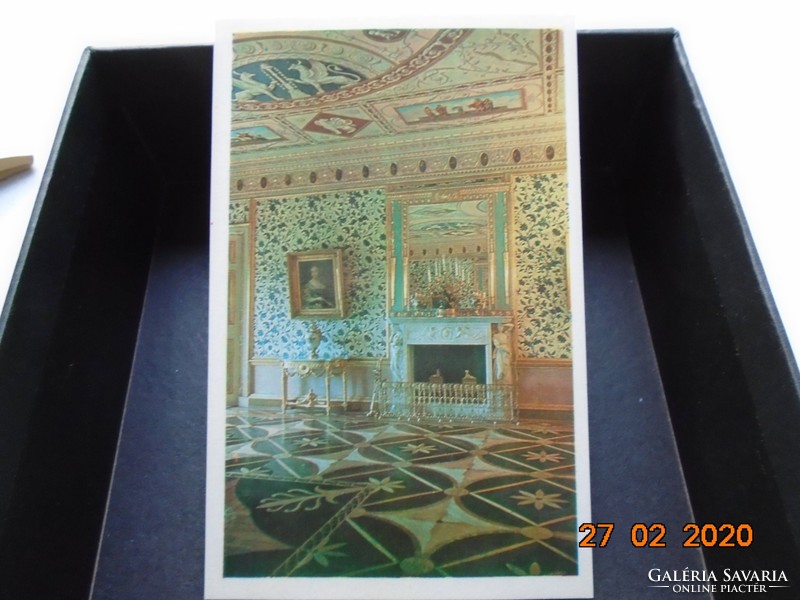 Catherine Palace Rococo 1752-1756 Tsarskoye Selo Fireplace from the Blue Lounge