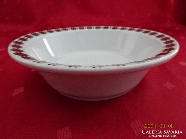 Alföldi porcelain, compote bowl with brown pattern, set of 6, diameter 14 cm. He has!