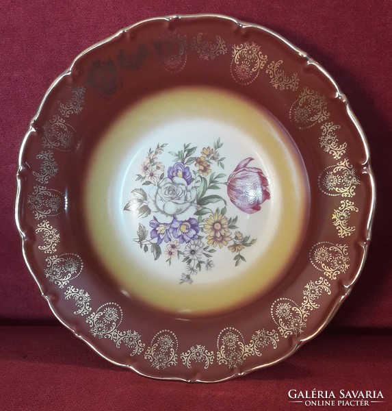 Porcelain decorative plate, floral plate