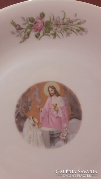 First communion porcelain plate