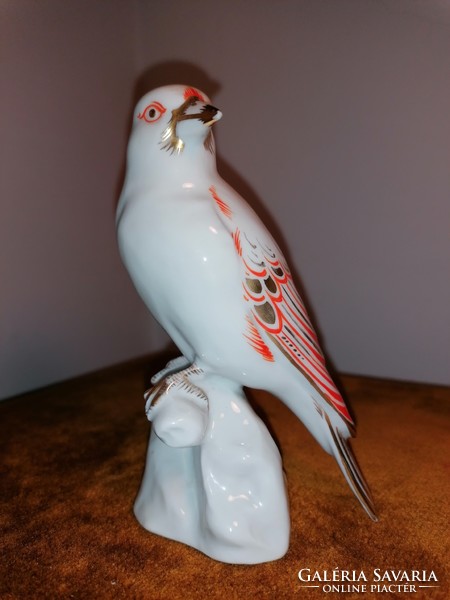Gyönyörű art deco Heubach madár figura