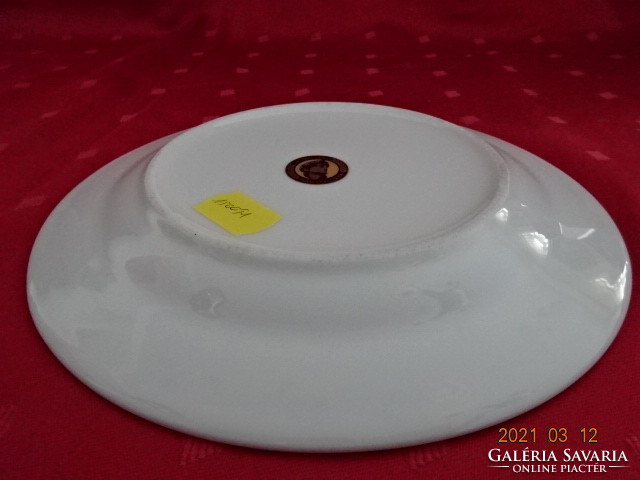 Olasz porcelán süteményes tányér, átmérője 19 cm. Vanneki!