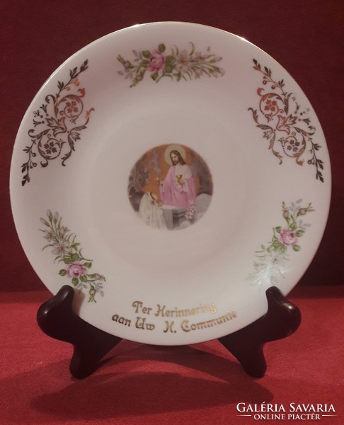 First communion porcelain plate