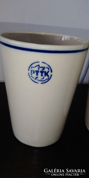 PTTK  logos retro porcelán lengyel emlék pohár 1 db (Lengyel Turisztikai és Városnéző Társaság)