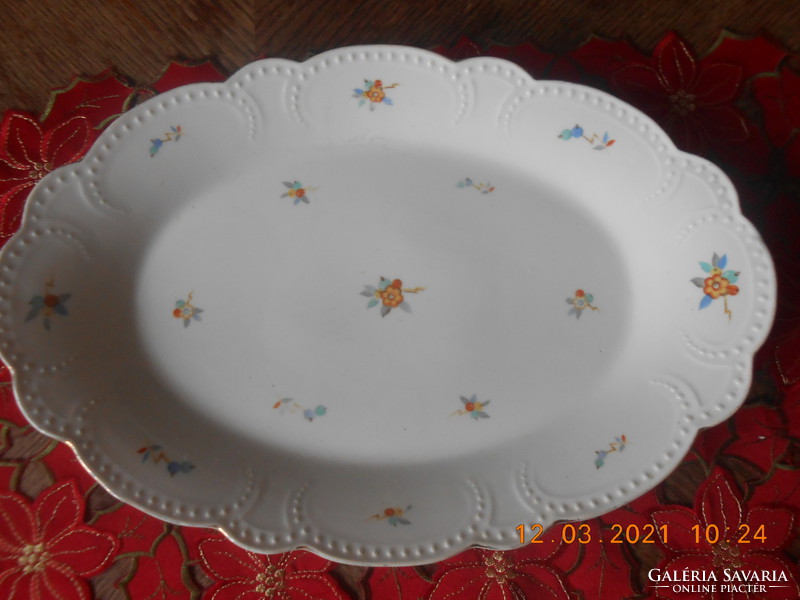 Antique zsolnay beaded, meaty / fried / roasted dish