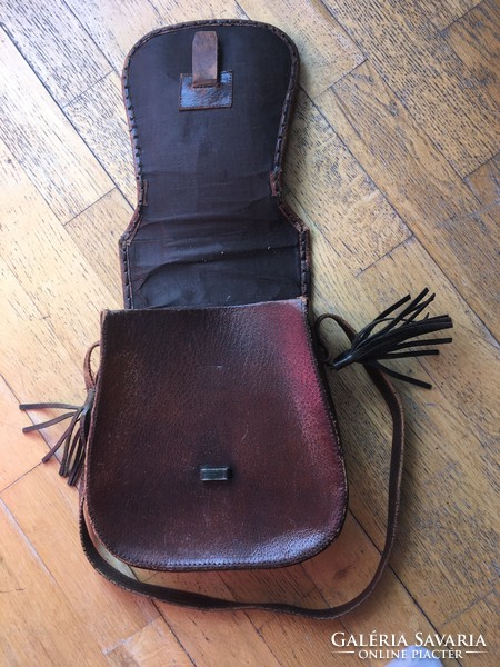 Applied art leather bag - from the 1960s - katalin kaliczky?!