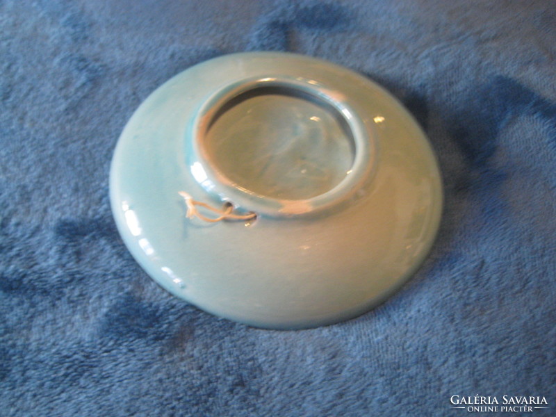 Zsolnay, blue, wall bowl, 11 cm, nice condition