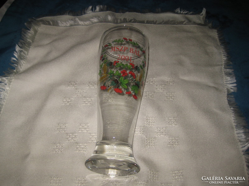 Mszp ball, from 2001, carnival commemorative glass 23 cm