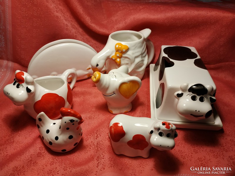 Charming table spice rack with 8 animal patterns