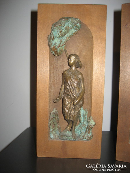 Ádám & Éva bronz szobrok /képcsarnokosak/