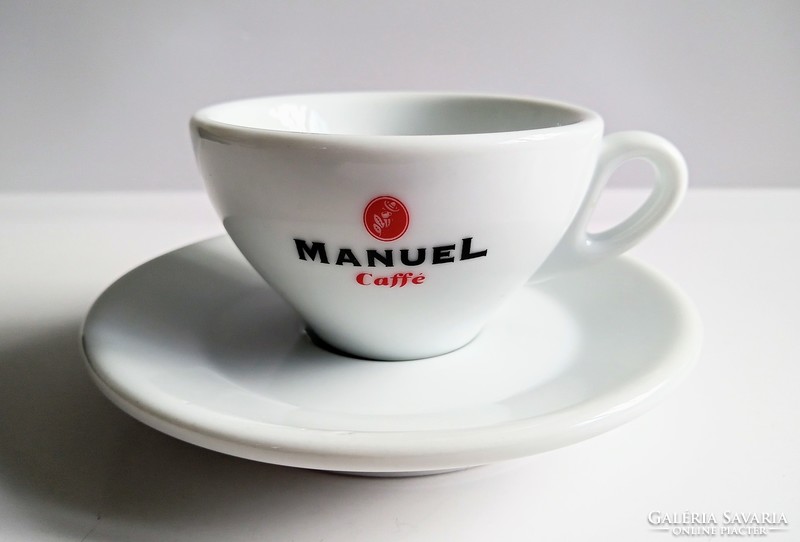 Vastag porcelán mokkás csésze Manuel Caffe 