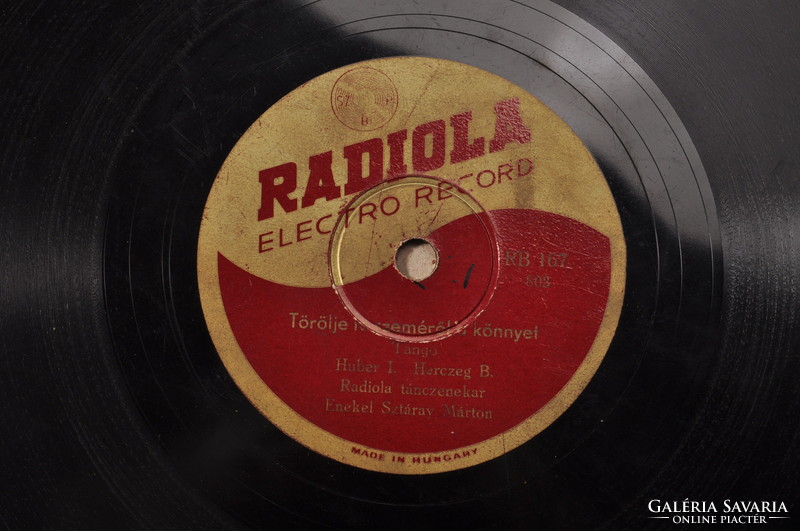 Wipe the tears from your eyes, singing star martyr. (Tango) gramophone record 25cm,