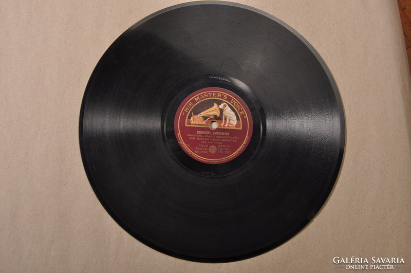 Gramofon lemez 25cm, GOODNIGHT SWEETHEART , His Master's Voice