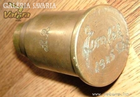 Handmade copper lighter from WWII