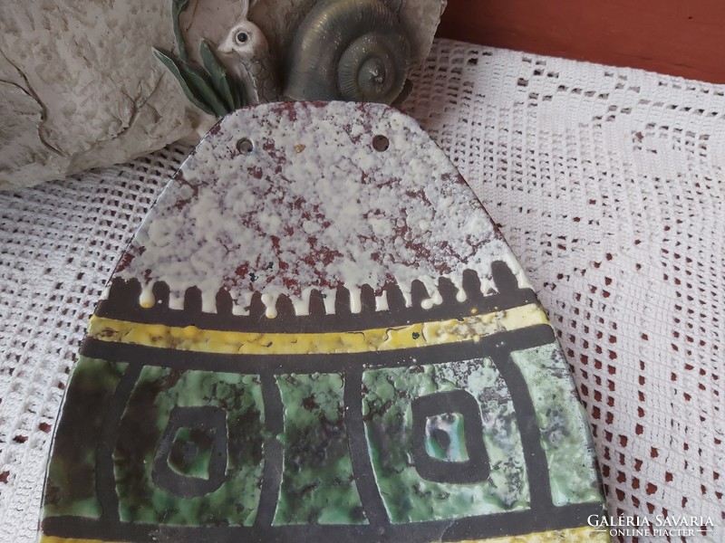 Retro Veb Haldensleben kerámia  kínáló tányér  falidísz Gyűjtői darab, nosztalgia