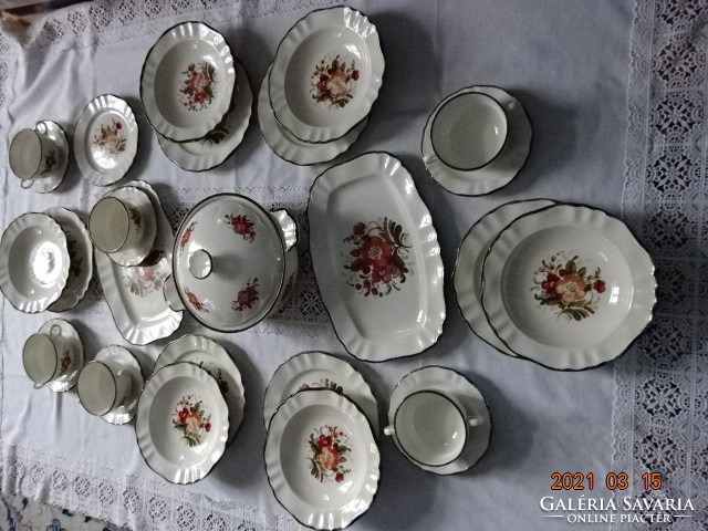 Pagnossin treviso italy. Faience, antique tableware of 32 pieces. He has!
