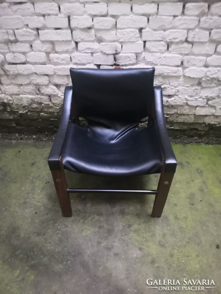 Maurice burke safari armchair and footrest # 033