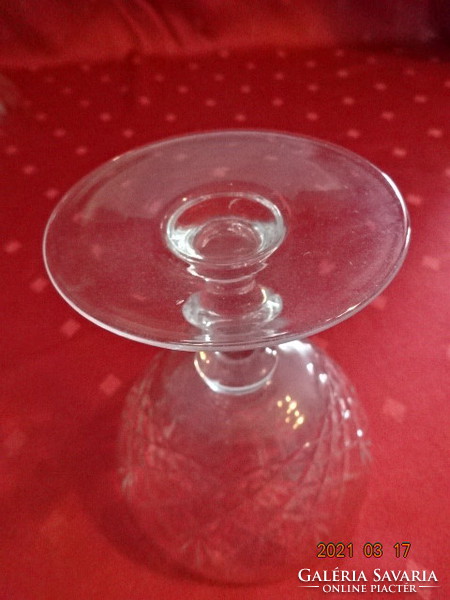 Glass cocktail with base, diameter 9.5 cm, height 11.5 cm. He has!