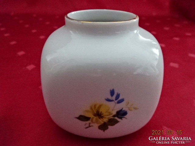 Aquincum porcelán váza, nagyon ritka, magassága 6,2 cm. Vanneki! Jókai.