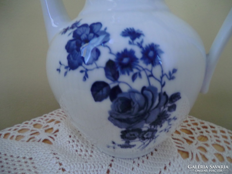 Bajor porcelán kancsó kék virágos Mag27x20x25 cm