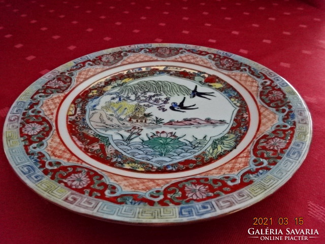 Kínai porcelán, kézzel festett süteményes tányér, átmérője 17,6 cm. Vanneki!