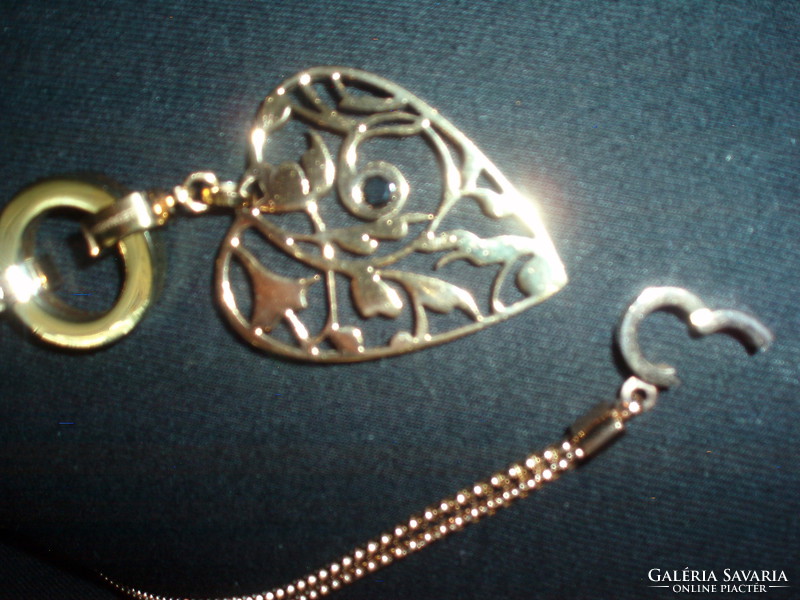 Vintage leonardo designer gold plated necklace
