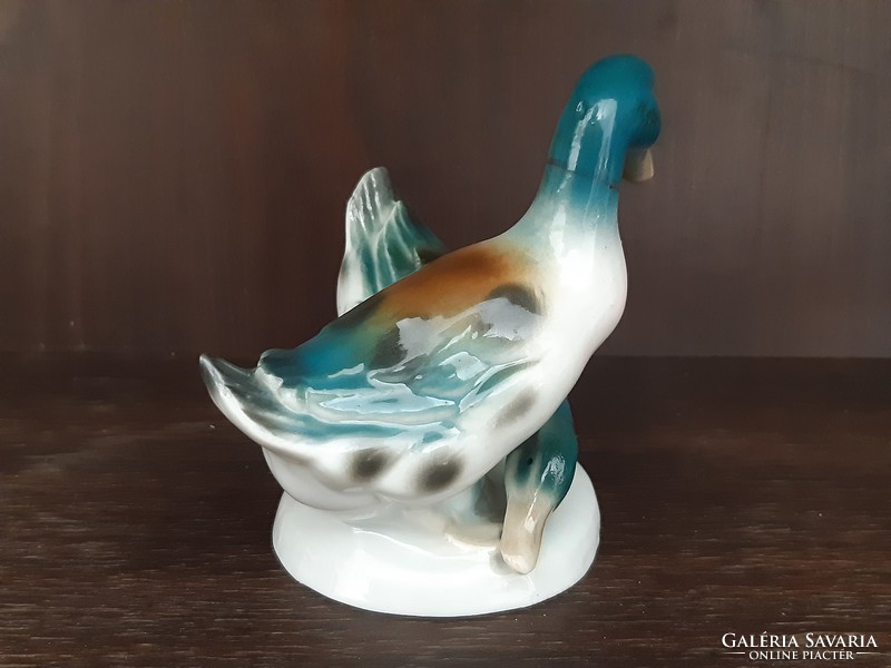 Porcelain figure, duck, bird, animal