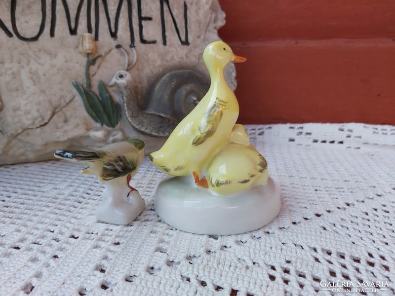 Aquincumi kacsák madár  , nipp figura nosztalgia darab