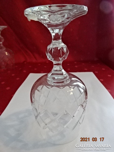 Glass glass with base - white wine -, height 15.5 cm. He has!