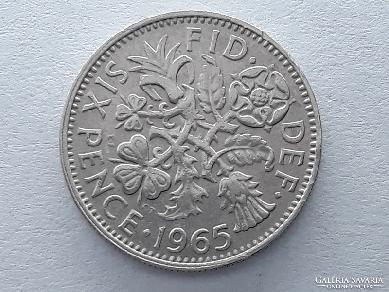 Egyesült Királyság Anglia 6 Pence, Penny 1965 - Angol Brit 6 pence, penny 1965 külföldi pénz, érme