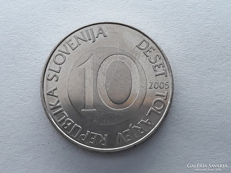 Szlovénia 10 Tolár 2005 - Szlovén 10 tolarjev, tolar 2005 külföldi pénz, érme