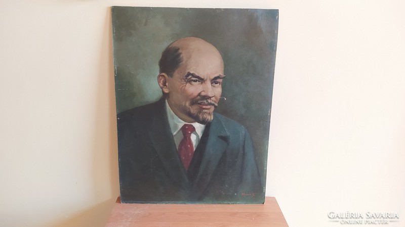  Régi Lenin festmény szignózott! 