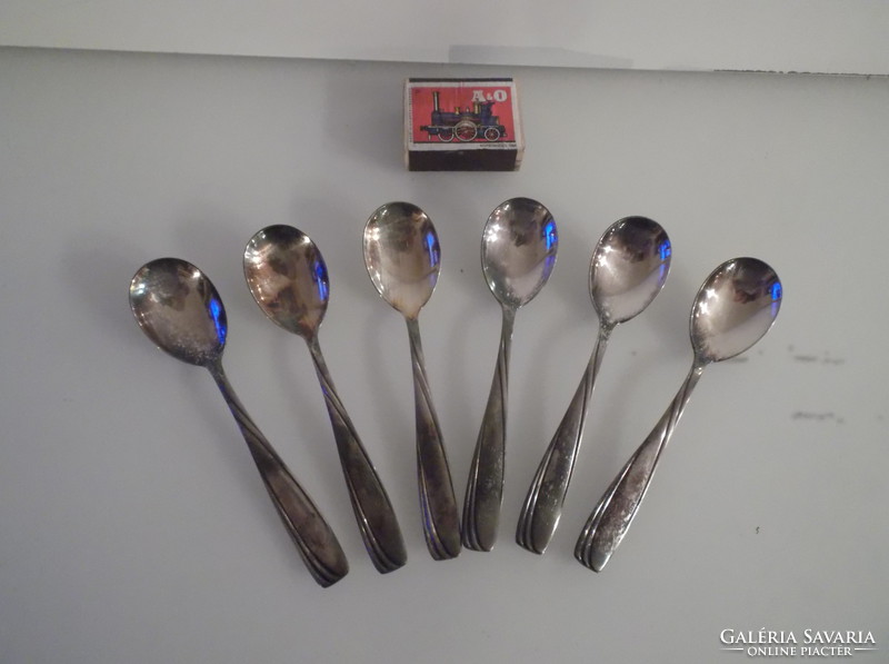 Cutlery - 6 pcs - marked - silver plated - old - Austrian - ice cream scoop - 14 x 3 cm