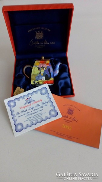 Goebel Rosina Wachtmeister teapot boxed with certificate 