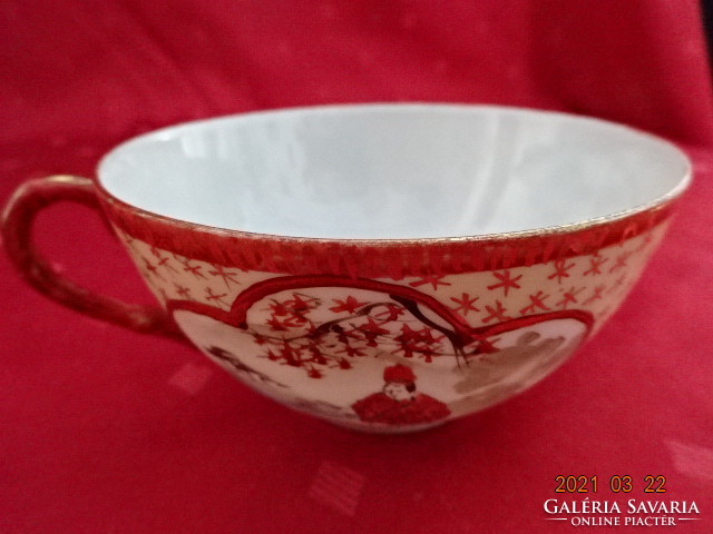 Japán porcelán, kézzel festett, tojáshéj vékony teáscsésze. Vanneki!