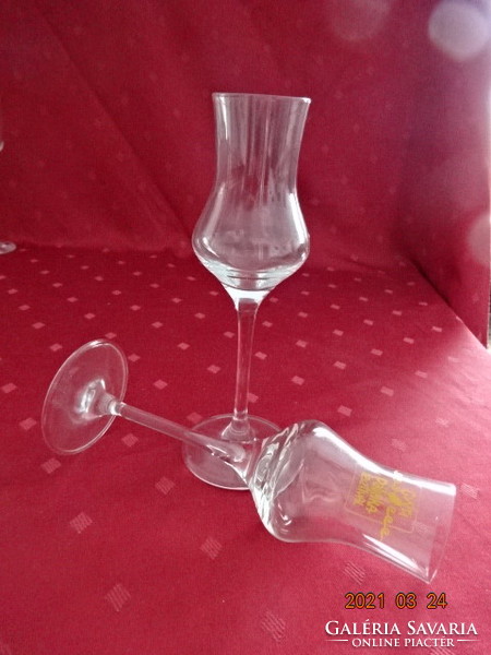 Glass with brandy glass from the Győr brandy festival. He has!