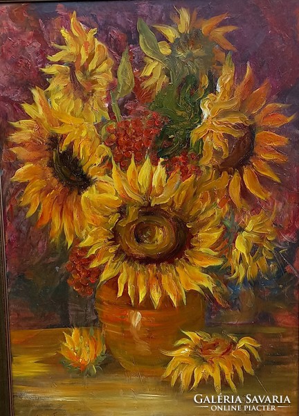 Sunflowers.Flower.Still life