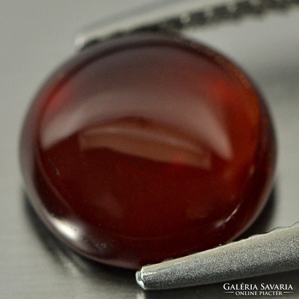 Genuine, 100% natural reddish orange hessonite garnet gemstone 3.21ct - st. Cleanliness